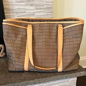 Coach Hampton Signature Diaper Bag Tote